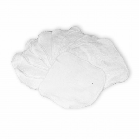 Lingettes lavables bio Naturiou bambou blanc Lingettes lavables bio Naturiou bambou blanc