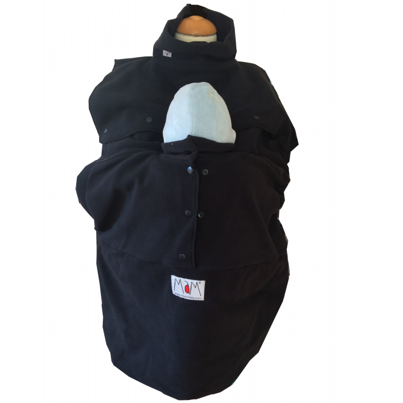 Mam babywearing cover cold weather insert black Naturiou