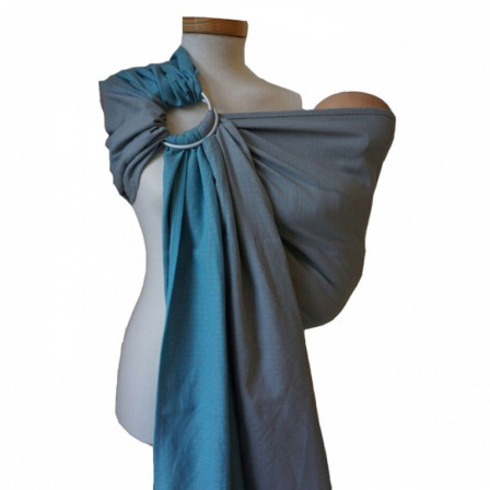 Storchenwiege RingSling Leo Turquoise/Grey Storchenwiege RingSling Leo Turquoise/Grey