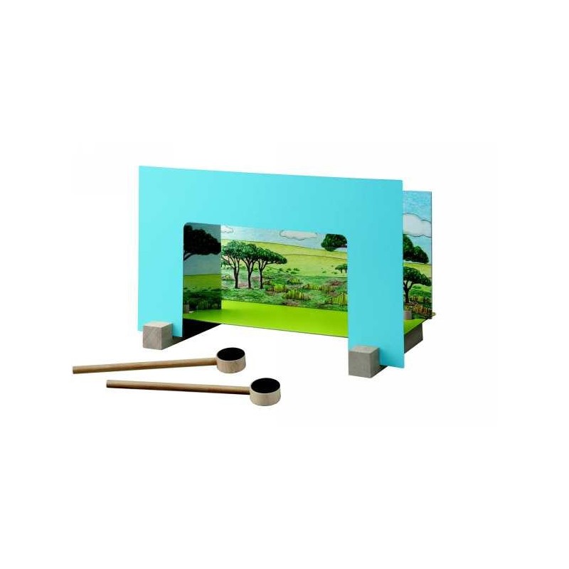 Safari théâtre magnétique en bois Naturiou