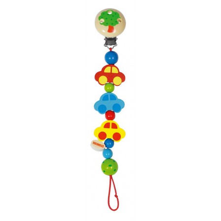 Accroche tétine petites voitures Heimess Accroche tétine petites voitures Heimess