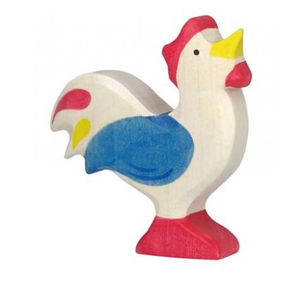 Coq "bleu" en bois Holztiger Coq "bleu" en bois Holztiger
