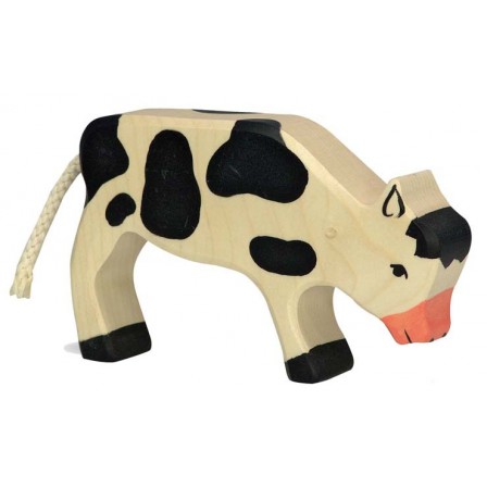 Veau broutant noire en bois Holztiger Veau broutant noire en bois Holztiger