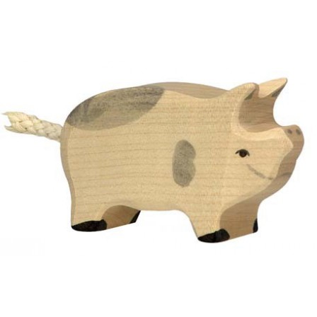 Porcelet tacheté en bois Holztiger Porcelet tacheté en bois Holztiger