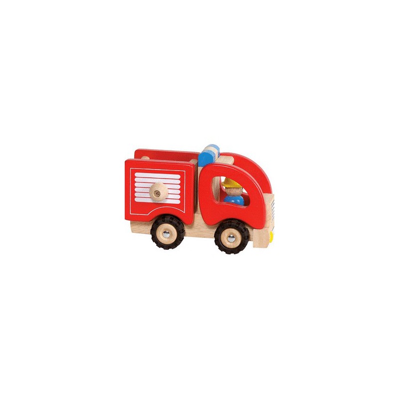 Camion de pompier en bois par Goki Naturiou ~ Jeux De Camion De Bois Camion de pompier en bois par Goki Naturiou ~ Jeux De Camion De Bois