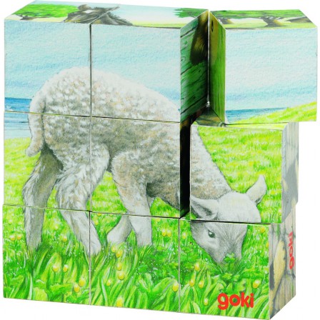 Puzzle cubes farm animals Goki Puzzle cubes farm animals Goki