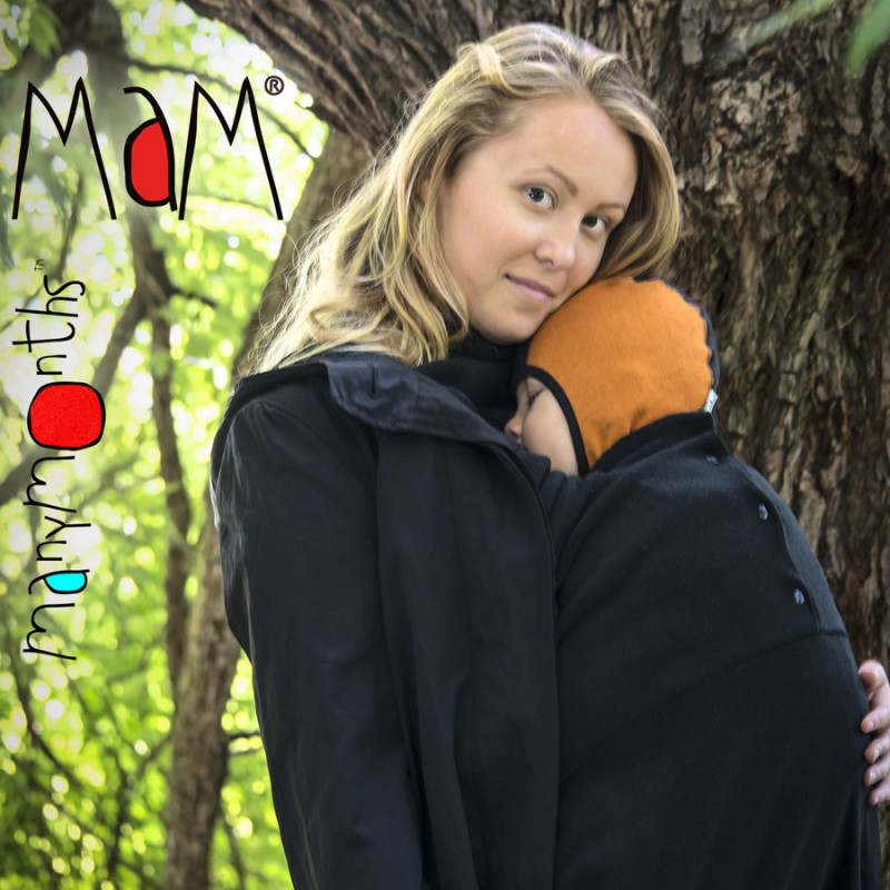 Mam babywearing cover cold weather insert black Naturiou