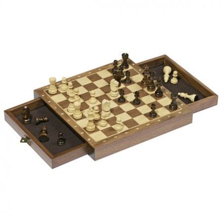 Jeu d'échecs magnétique avec tiroir Goki Jeu d'échecs magnétique avec tiroir Goki
