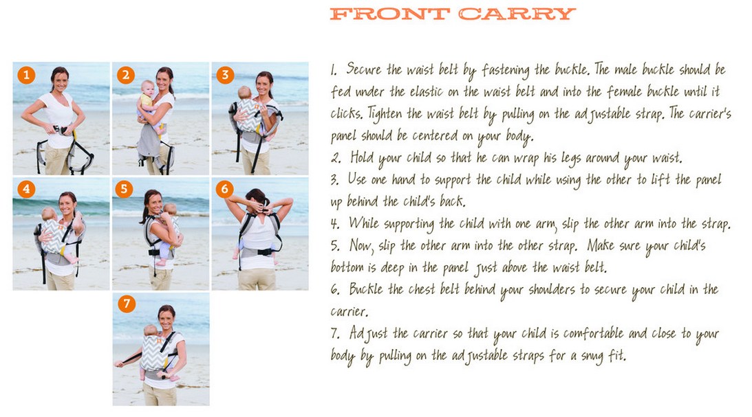 Guide de portage pour porter votre bébé sur le ventre avec le préformé