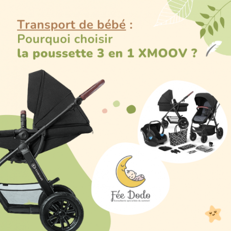 Transport de bébé : pourquoi choisir la poussette 3 en 1 XMOOV ?