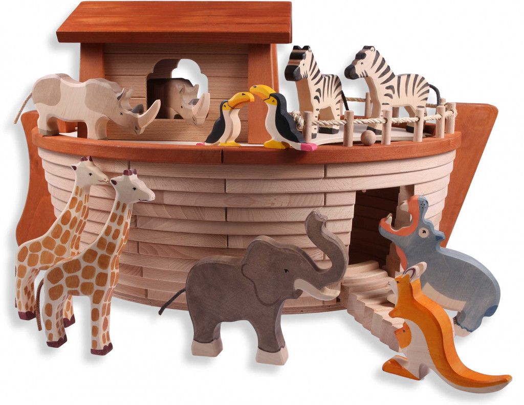 Figurines en bois animaux ferme